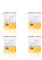ULAB Scientific Glass Beaker Set, Vol. 250ml, 3.3 Borosilicate Griffin Low Form with Printed Graduation, Pack of 4, UBG1015