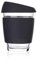 Victory-eu Reusable Glass Coffee Tea Cup - Silicone Lid Travel Mug Takeaway - Barista Size 12oz/350ml - Unisex Eco-Friendly (Midnight Black)