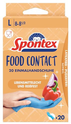 MAPA Boite de 20 Gants Fins Contact Alimentaire L-8/8.5