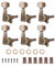 Alomejor 6 Stück Gitarrensaiten Stimmwirbel Locking Tuner Mechaniken Knöpfe für E-Gitarren Gitarren Mechaniken für Musikinstrumententeile(6R)