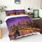 Morbuy Bettbezug Bettwäsche Set,3D Berühmte Stadt Landschaft Muster Weich Mikrofaser Bettbezug mit Reißverschluss und Kissenbezüge (135x200cm-2pcs,San Francisco)