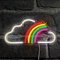 Regenbogen über Wolke Neonlicht LED Schild USB Beleuchtung Leuchtreklame Reklame Licht, Kunst Neonlichter Bar Party Wand Dekoration Geburtstag Wohnzimmer Kindergeschenk dekorative Wandbeleuchtung