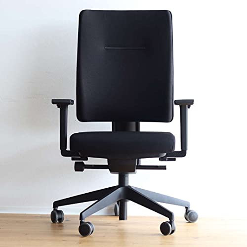 Viasit Toleo, ergonomischer Bürostuhl, Deutscher Hersteller, 3D-Sitztechnik, individuell anpassbar, Schwarz, Vollpolsterung