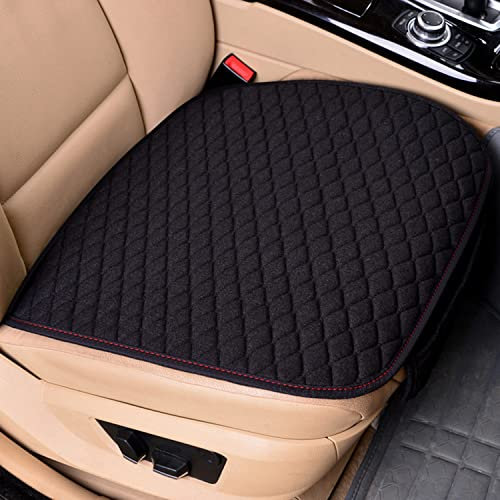 bangminda 2 Pièces Housse de Siege Voiture Universelle Housse de Siege Voiture Résistant Rayures Couvre Siege Auto Respirant Protection Siege Auto Coussins de Siègeavant Doux (2 Siège Avant, Noir)