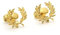 Manschettenknöpfe, goldfarbene Krone, klassisch und elegant, Geschenk für Hochzeitshemd für Herren | Accessoires für Herren | Französische Musketierärmel, luxuriös, goldfarbene Lilien, mm, Edelstahl,