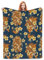 Zeleda Tigerdecke, Fleece-Überwurf, Tiger, Tierdruck, für Erwachsene und Kinder, weich, leicht, 127 x 152,4 cm, Schlafzimmer, blauer Hintergrund, Tiger-Dekorationen, Dekoration, Geschenke, Reisegröße,