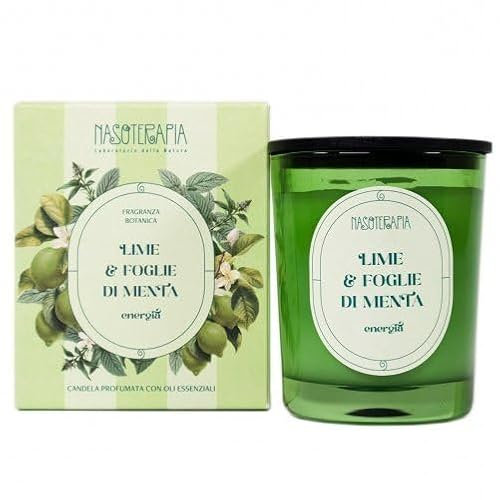 Nasoterapia Candela Profumata Lime & foglie di Menta 180g