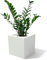 Kloris Portavaso Fioriera Quadrata moderna polietilene cm 30x30 h 30 profondità 17 cm Bianco Alta qualità Made in Italy