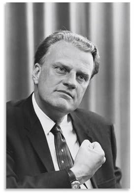 REDCHAMBER American Writers Billy Graham Retro-Poster, Gemälde, Leinwand, Wandkunst, Wohnzimmer, Poster, Gemälde, 20 x 30 cm