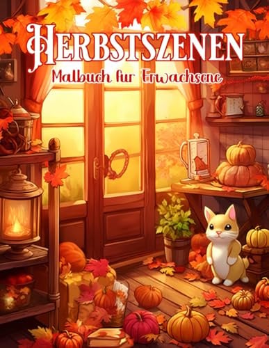 Herbstszenen Malbuch für Erwachsene: Über 50 Einzigartige Ausmalmotive für Stressabbau und Wohlbefinden mit herbstlichen Szenen und Naturwundern!