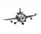 formano Metall Standuhr Flugzeug 40 x 17 cm 3D Metall Uhr Silber XL Dekoration | Wohnzimmer Vintage Flugzeug-Deko |Quarzuhrwerk Handgefertigt Clock Groß