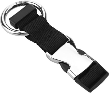 Add a Bag Luggage Straps Heavy Duty Baggage Suitcase Belts Jacket Gripper Holder Adjustable Fixed Clip Straps with D-Ring Buckle&Hook Carry Clip Strap Travel Accessories for Bag,Coat,Backpack, Black