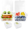 Lunchbox mit Fächern, doppellagige Obstsortierung/Lebensmittelaufbewahrung, quadratische Lunchbox für Erwachsene und Kinder, tragbare Snackbox, Lunchbox für Schule/Arbeit/Picknick (2, Transparent)