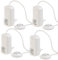 revolt Fußschalter mit Kabel: 4er-Set schaltbare 230-Volt-Steckdosen mit Fußschalter (Fußschalter-Steckdose-Adapter, Fußschalter 230V mit Steckdose)