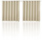 YedZen Outdoor Vorhang mit Ösen Oben und Unten, 1 Stück 254x213cm(BxH) Wetterfest Wasserdicht Outdoorvorhänge Gardinen, Beige Sonnenschutz Vorhänge für Draußen Balkon Aussen Terrasse Pavillon