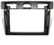 BMLGPGBCDW Façade Radio stéréo pour F&ord pour Fiesta Mk5 2002-2008 9 Pouces Cadre De Tableau De Bord D'autoradio Kit Panneau Montage Adaptateur Fascia Façade du Panneau Radio