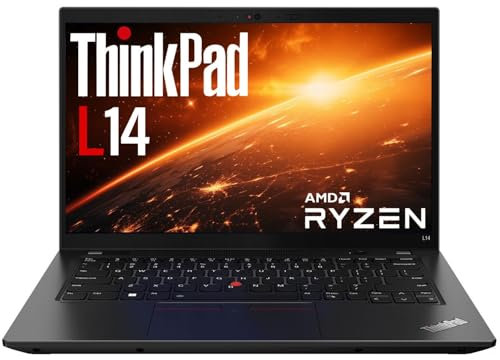 Lenovo ThinkPad L14 Notebook 14 HD Business Laptop,AMD Ryzen 3 4450 16 GB Ram, 512 GB SSD, WLAN, Bluetooth, QWERTY americana, webcam, Win 10 Pro (ricondizionato)