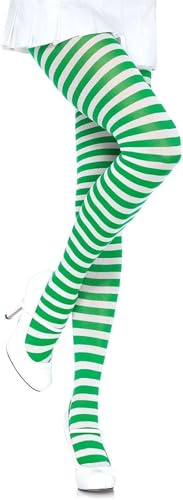 DTWAWA Rayé Collants Femme Tights