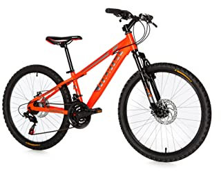 Moma Bikes MTB Kinder Fahrrad, GTT24”, , Aluminium, SHIMANO 21 Gänge, Scheiben Bremsen, Vorne Federung