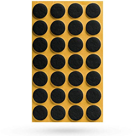 28 x Filzgleiter Ø 20 x 3 mm selbstklebend schwarz Möbelschoner Möbelschutz Bodenschutz Möbelgleiter von SO-TECH®