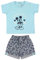 Cerdá Conjunto Ropa Bebe Niño Disney Mickey Mouse-Camiseta + Pantalon de Algodón-Color Azul, 6 Meses para Bebés
