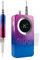 Electric Nail File Brushless Motor Handpiece Cordless Gradient Color 35000RPM Portable Nail Drill Electric Machine Rechargeable Wireless (Color : Blue)