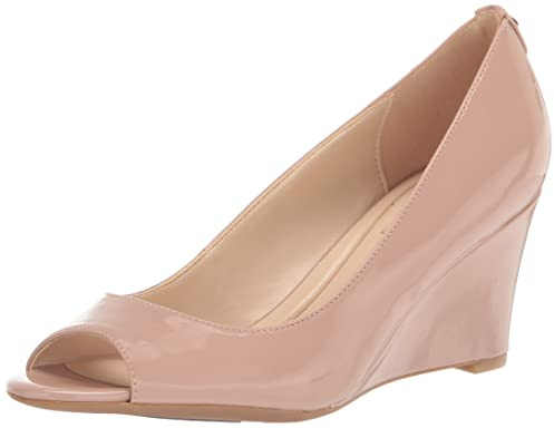 Nine West Women's Cape9x93 Wedge Sandal, Barely Nude, 8