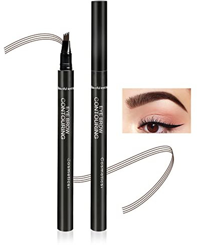 Boobeen Eyebrow Pen Waterproof Liquid Eyebrow Pencil, Eyebrow Pen with Precision Applicator, Creates Natural Eyebrow makeup