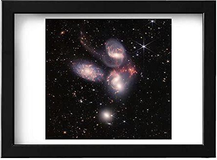 NASA - James Webb Teleskop - Stephan's Quintett - groß - seidenmatt - ungerahmt