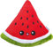 moodrush® 🍉 Wassermelone Kissen/Melone Plüsch | Stofftier Plüschtier Kuscheltier Watermelon Honig-Melone Snack | alle Elemente aufgestickt | waschbar | ca. 38x36 cm