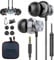Kopfhörer mit Kabel, In Ear Mikrofon, Geräuschunterdrückung Stereo und magnetische Sport, 3.5mm Ohrhörer Kompatibel für Samsung, Xiaomi, Huawei und Smartphones MP3 Players usw