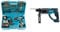 Makita HP333DSAX1 Perceuse-visseuse à percussion sans fil 12 V max. 2 Ah - 2 batteries + chargeur dans coffret de transport & teur burineur SDS-Plus 2J 18V LXT (Solo) - MAKITA DHR202Z