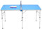 Tischtennisplatte Klappbar Indoor, Tischtennistisch, mit 2 Tischtennisschlägern, 3 Bällen, Netz Ping Pong Tisch 152x76x76cm für Zuhause & unterwegs Blau