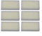 Filtri di ricambio per aspirapolvere SilverCrest per SSR 3000 A1, confezione da 6, migliora l'aria interna
