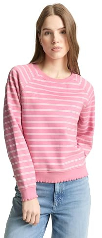 Tom Tailor Denim Damen Sweatshirt mit Raglan-Ärmeln