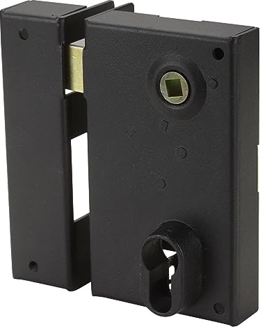 Serrure en applique Bricard monopoint verticale à fouillot Ouvrant Gauche 35 mm Pour grilles et portails