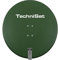TechniSat SATMAN 850 PLUS - Satellitenschüssel (85 cm Sat Anlage, Antenne mit Mast- und AZ/EL-Halterung passend für UNYSAT-Universal LNB) Grün