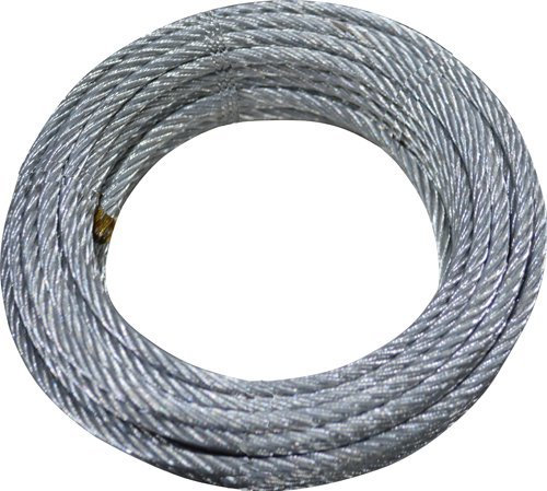 FUNE CAVO ACCIAIO 6 MM -10 MT- 1200 KG CARICO ROTTURA ZINCATA