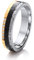 Theia Damenring Für Sie & Ihn Titan & Carbonfaser Tricolor mit Hammerschlag Design, CZ, 5mm - Größe 56 (17.8)