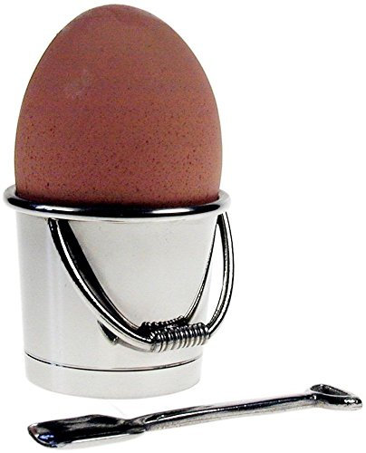 WWP Bucket And Spade Pewter Egg Cup & Spoon
