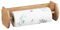 Relaxdays Dérouleur Mural en Bambou, Montage au Mur, Support pour Rangement Mural, Porte-Rouleau, Nature