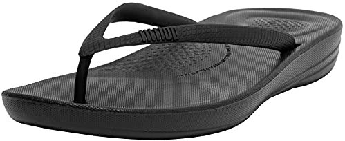 FITFLOP Damen IQUSHION FLIP Flop-SOLID Dusch-& Badeschuhe, Schwarz (Black 090), 40 EU