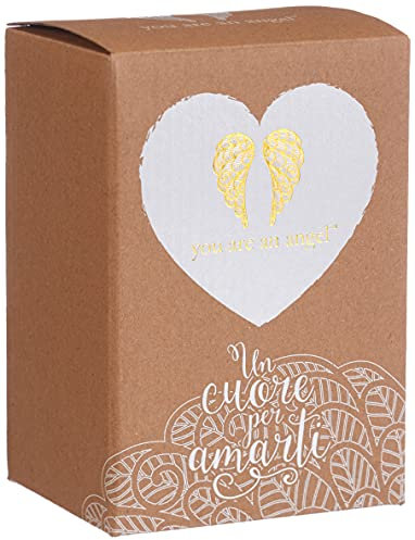 You Are An Angel ASF003I Figurina Angelo, Ceramica, Bianco, 6.3x6.3x12.5 cm