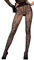 Unbekannt Ballerina Damen-Strumpfhose, schwarz-blau, 20 DEN, mit Muster, Strapsoptik Größe Small/Medium