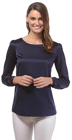 Vincenzo Boretti Blusa, Taglio Abbastanza Aderente, Scollo Rotondo