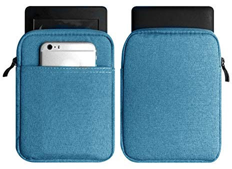6-inch Protective Case For Kindle, Lightweight Protective Sleeve Cover Bag Pouch Cases with Cotton Lining for Kindle Paperwhite3 for Voyage 558/958/KV E-reader(Blue)
