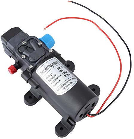 Pompa a Membrana, Pompa Acqua ad Alta Pressione con Autoadescante Elettrica 12V 60W con Pressostato per Irrorazione Agricola, Appannamento Artificiale, ecc