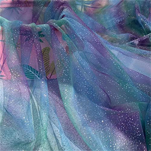 RAILONCH 2pcs Regenbogen Tulle Tüll DIY von Hand Bogen Kopfschmuck Kleidungsstoff für Hochzeit Geburtstag Party Festliche Event Decor Supplies (A)