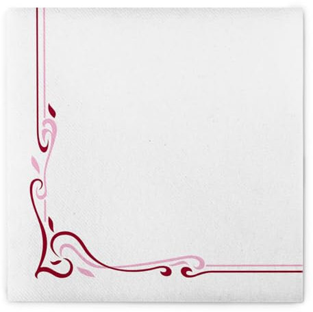 Mank Airlaid Servietten 40 x 40 cm, perfekt für Gastronomie, Hochzeit und Feiern, stofflähnlich und saugstark 50 Stück Colour Line (Bordeaux)