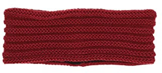Sterntaler Baby Jungen Stirnband Baby Strick Rippenmuster Winter-Stirnband - Baby Stirnband - gefüttert mit Baumwollfleece - dunkelrot, 49
